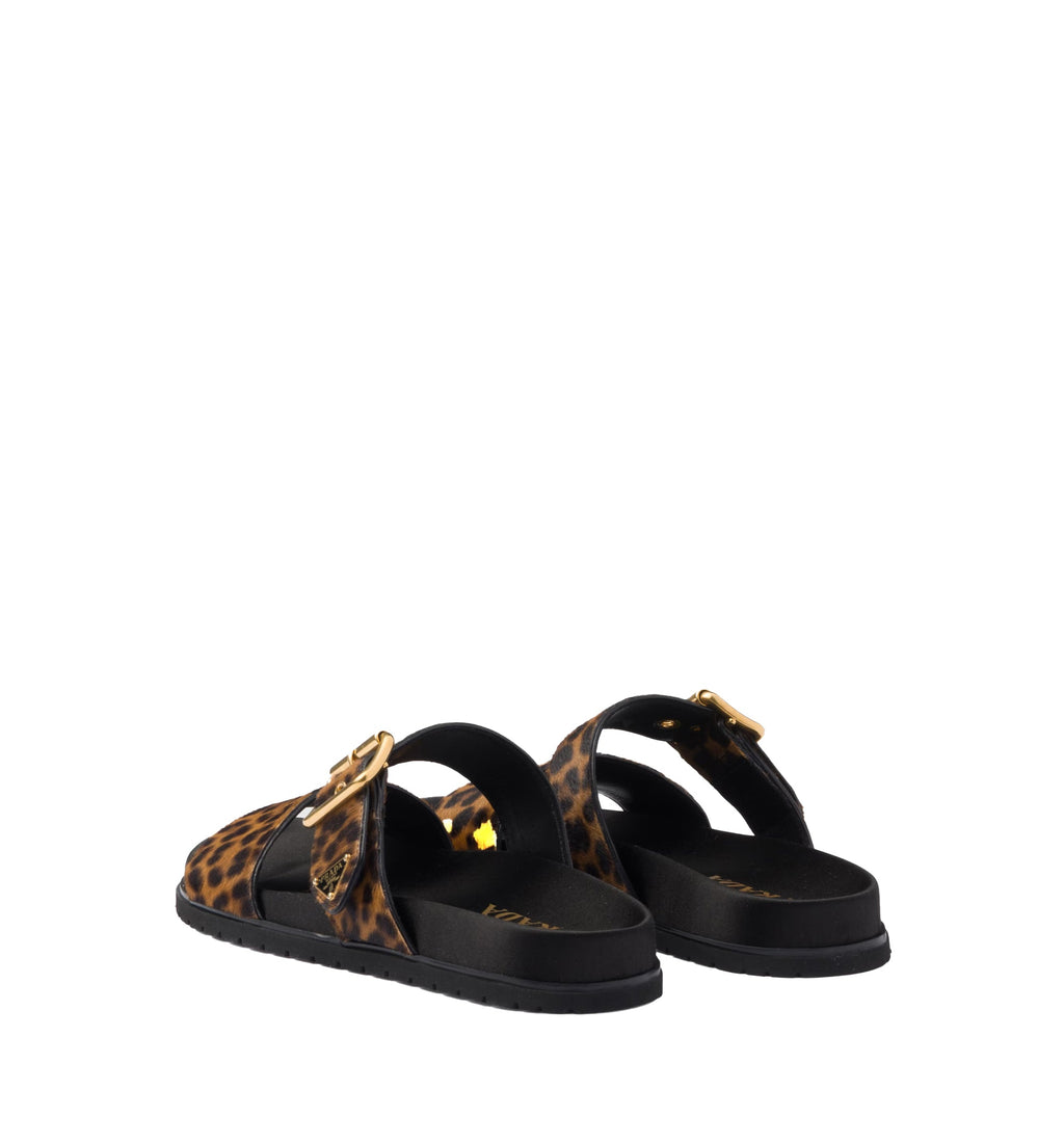 Printed Leather Slides