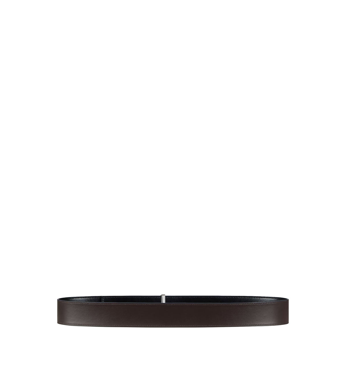 Label Reversible Belt In Leather