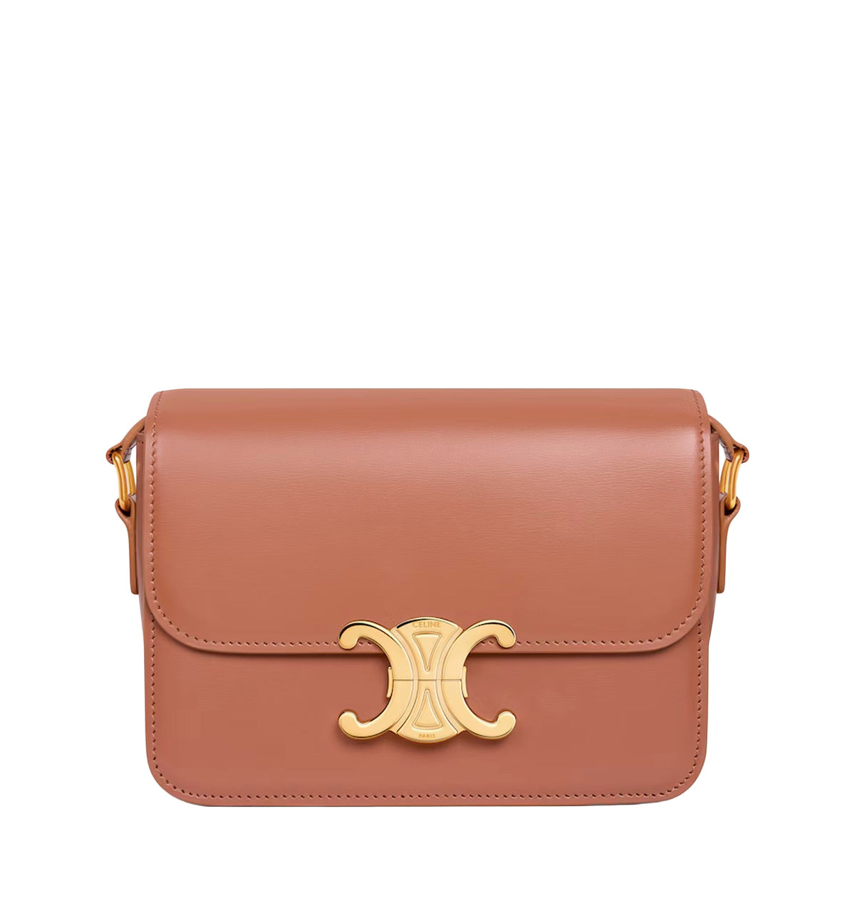 Teen Triomphe Bag In Shiny Calfskin