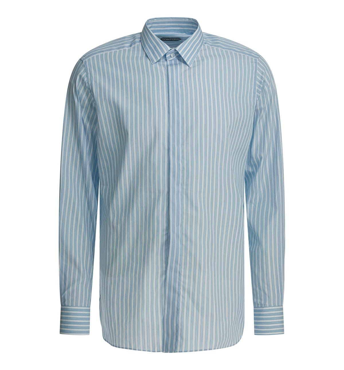 Classic Fit Striped Cotton Twill Shirt