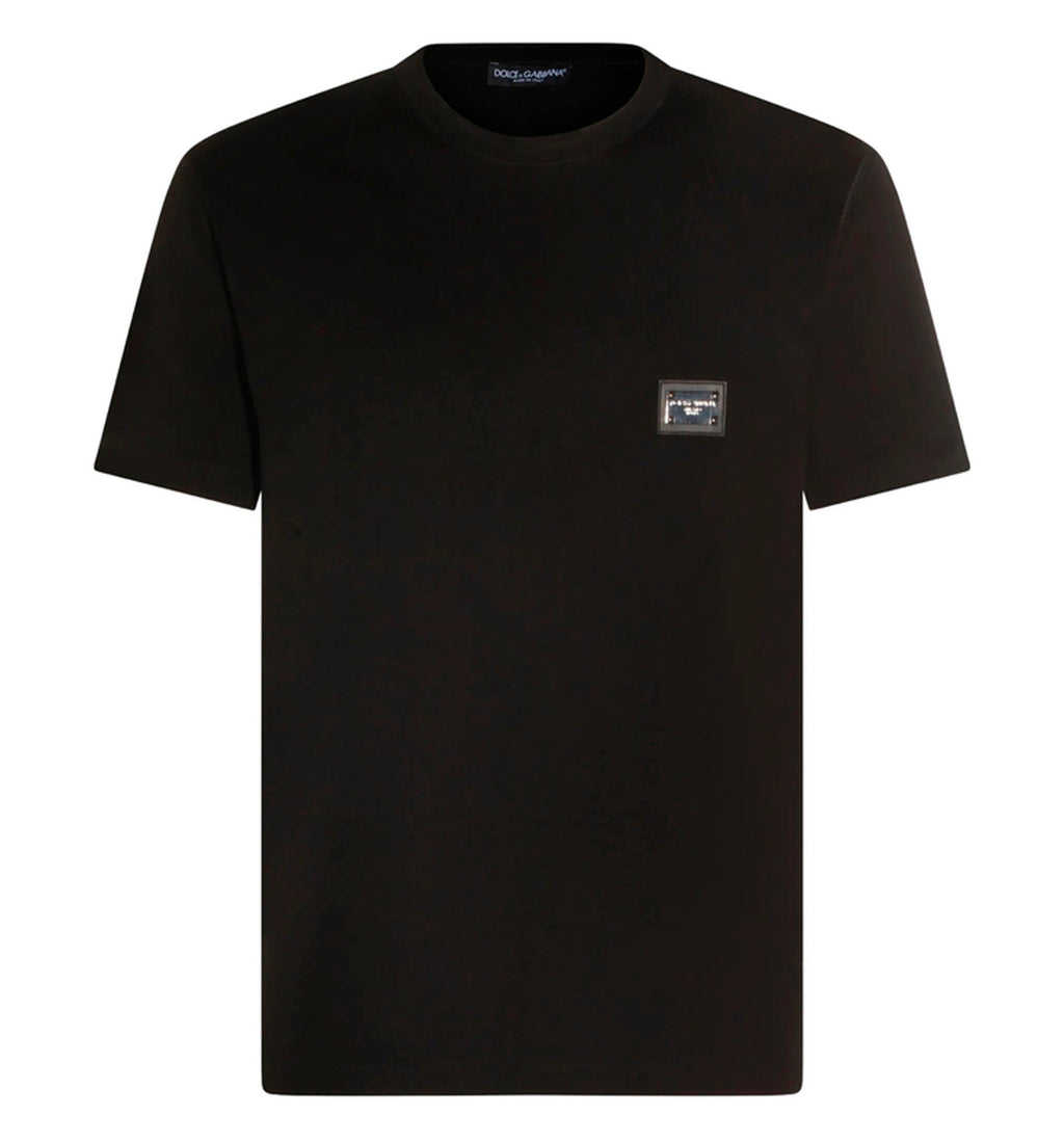 Cotton T-shirt with branded tag