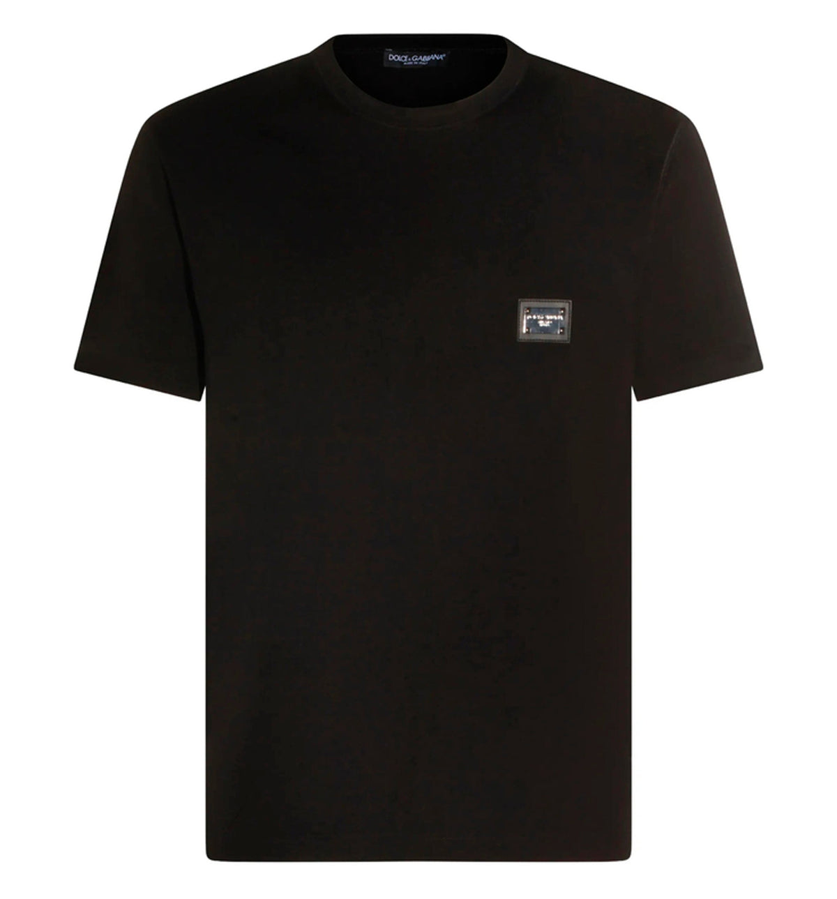 Cotton T-shirt with branded tag