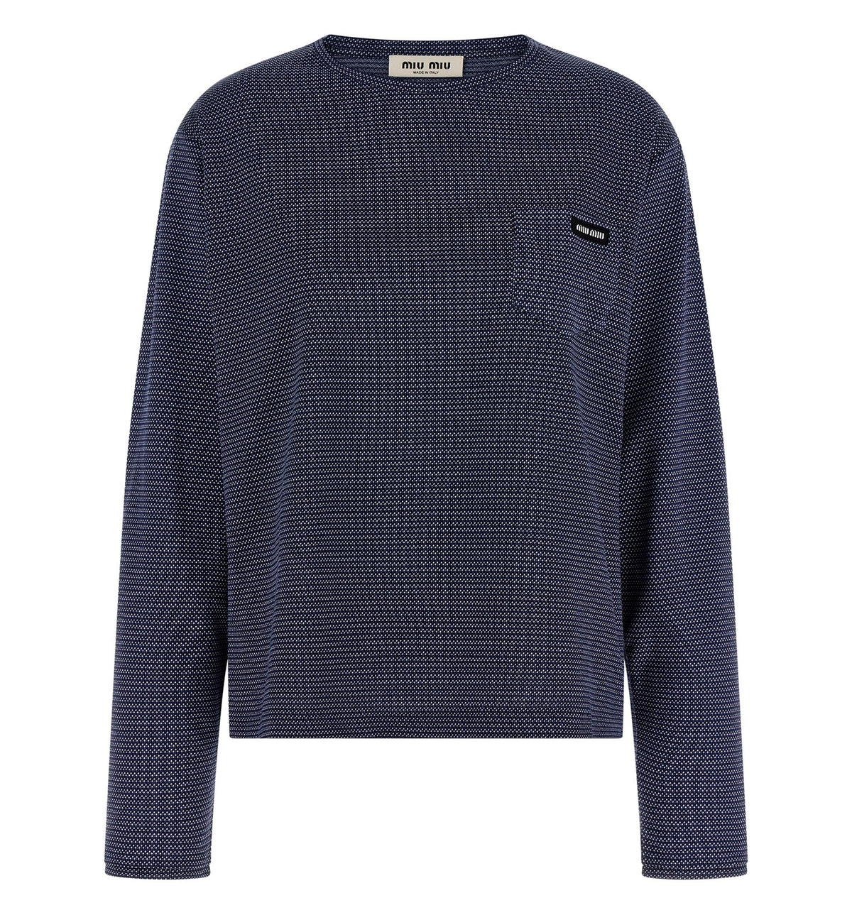 Jacquard jersey T-shirt