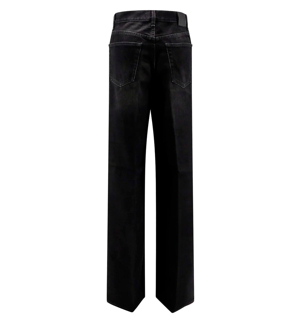 Black denim jeans
