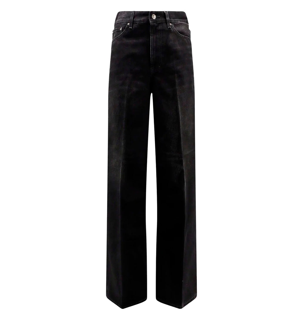 Black denim jeans
