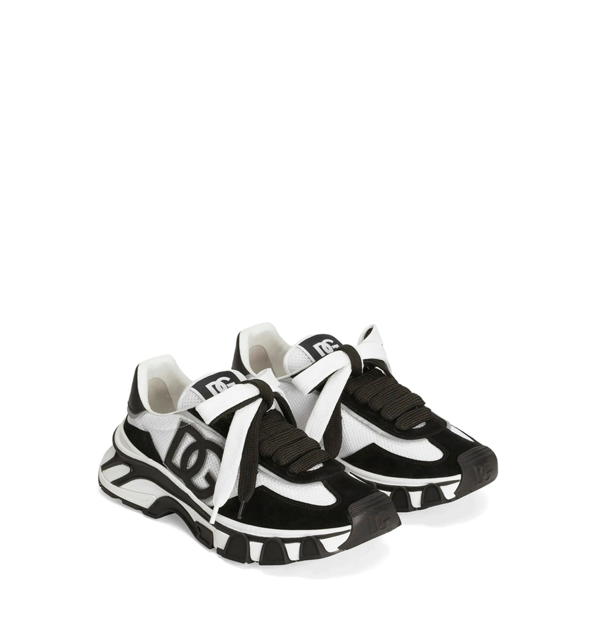 DG country road nylon and leather sneakers