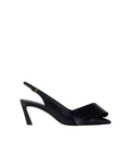 Twisted Ribbon slingbacks pumps in leather