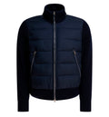 Nylon and wool short down jacket