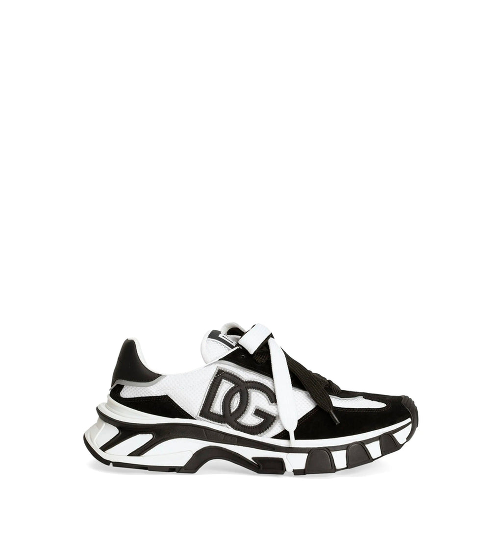 DG country road nylon and leather sneakers