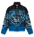Warped Logo Ripple Windbreaker Jacket