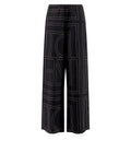 Monogram silk trousers