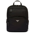 Re-Nylon and Saffiano leather backpack