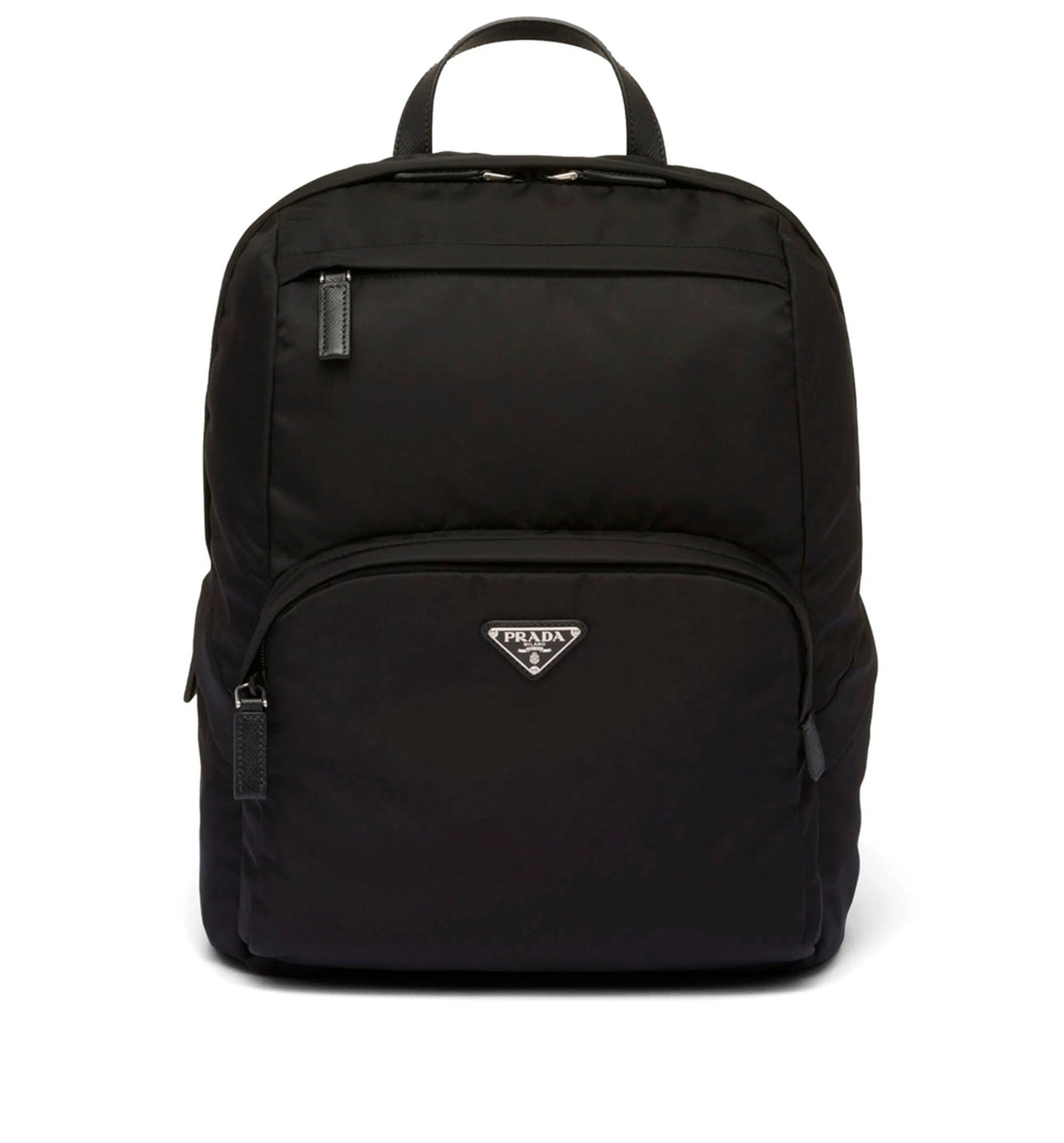 Re-Nylon and Saffiano leather backpack
