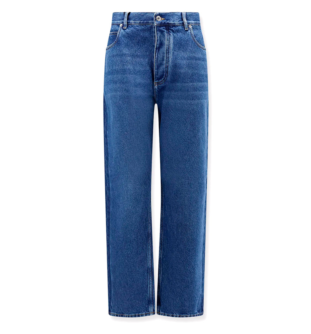 Medium Indigo Wide Leg Jeans