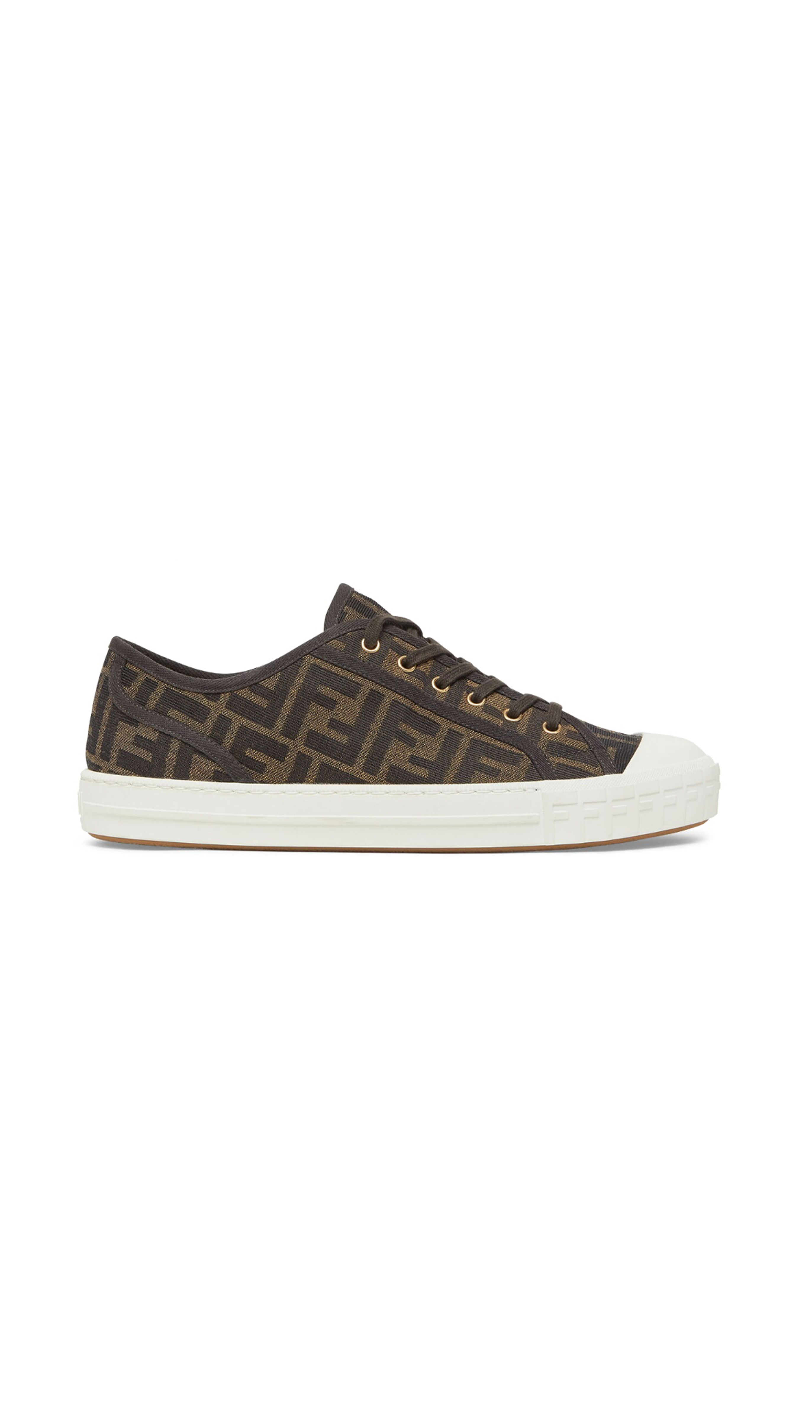 Domino Fabric Sneakers - Brown