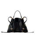 Small Voyou Bucket bag in shiny leather