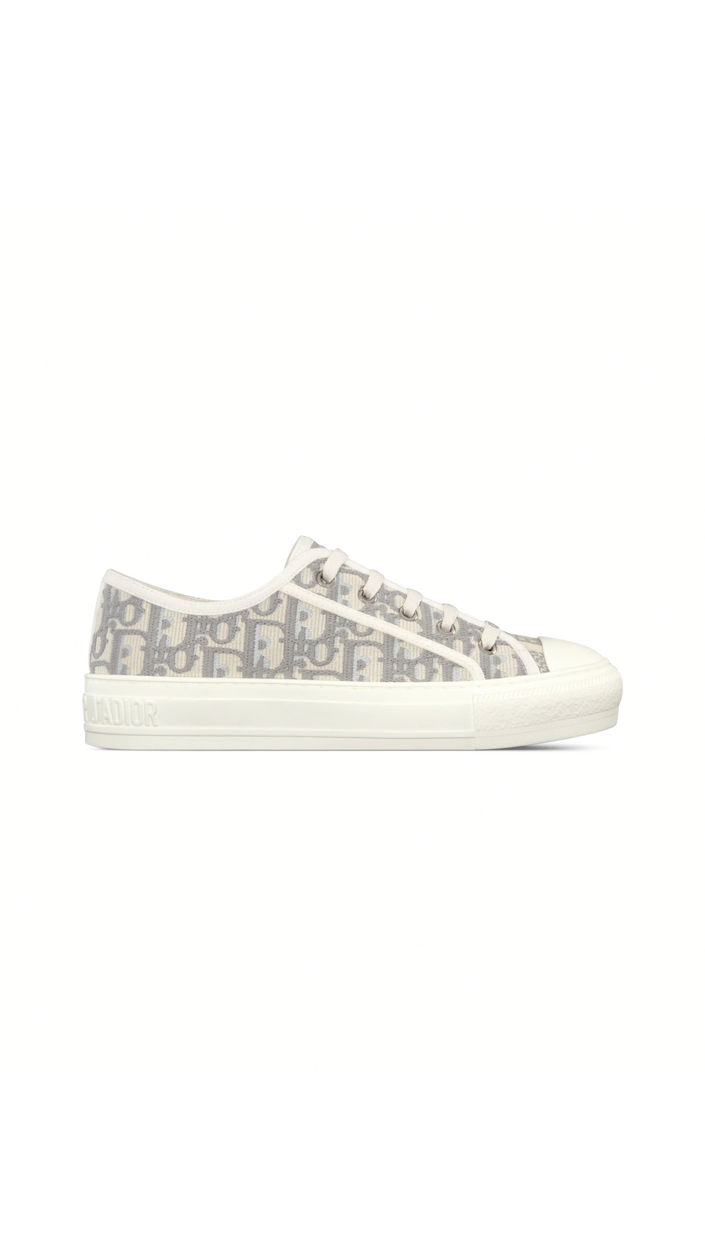 Walk'n'Dior Platform Sneakers - Stone Gray/White