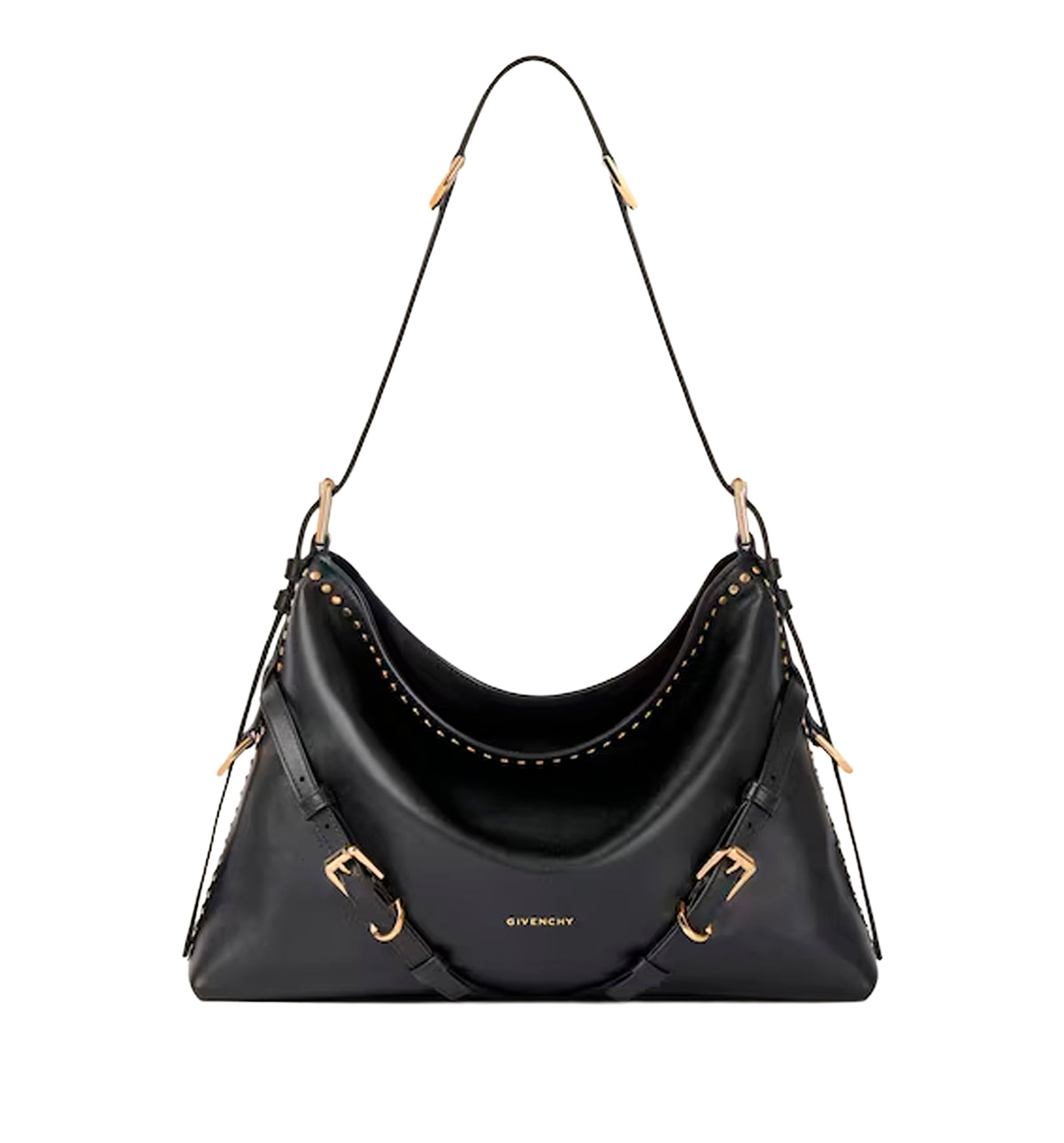 Medium Voyou bag in leather with studs