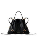 Small Voyou Bucket bag in shiny leather