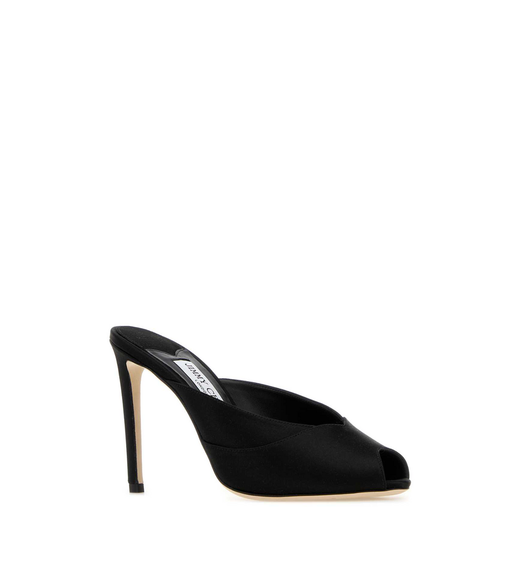 Brigitte Satin mule 100