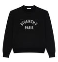Sweater in knit with Givenchy Paris pearl embroidery