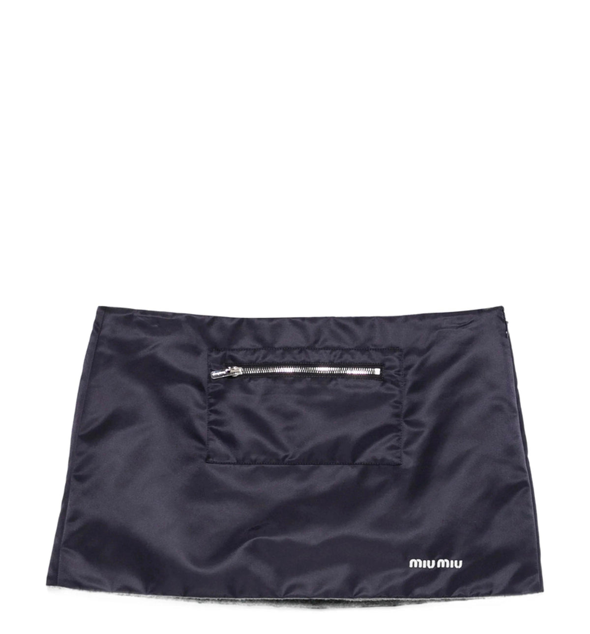 Technical gazar and fleece skirt