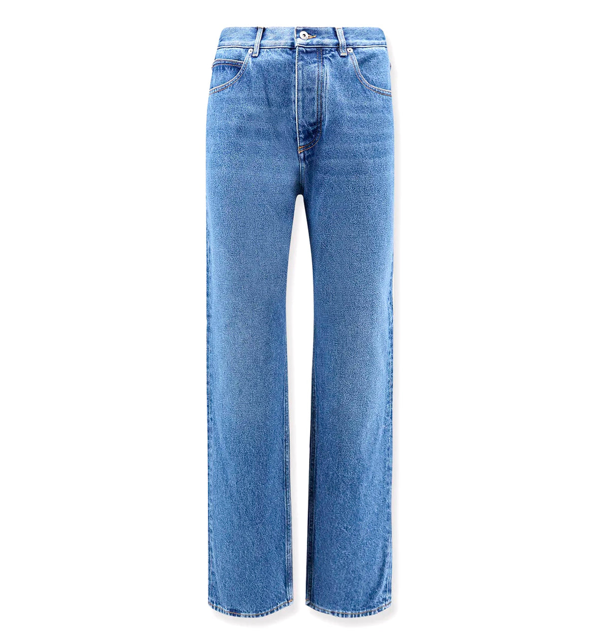 Medium Indigo Straight Leg Jeans