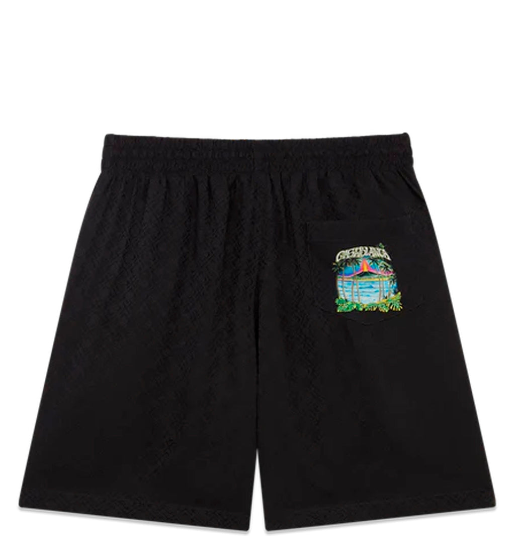 Volcano Jacquard Silk Shorts