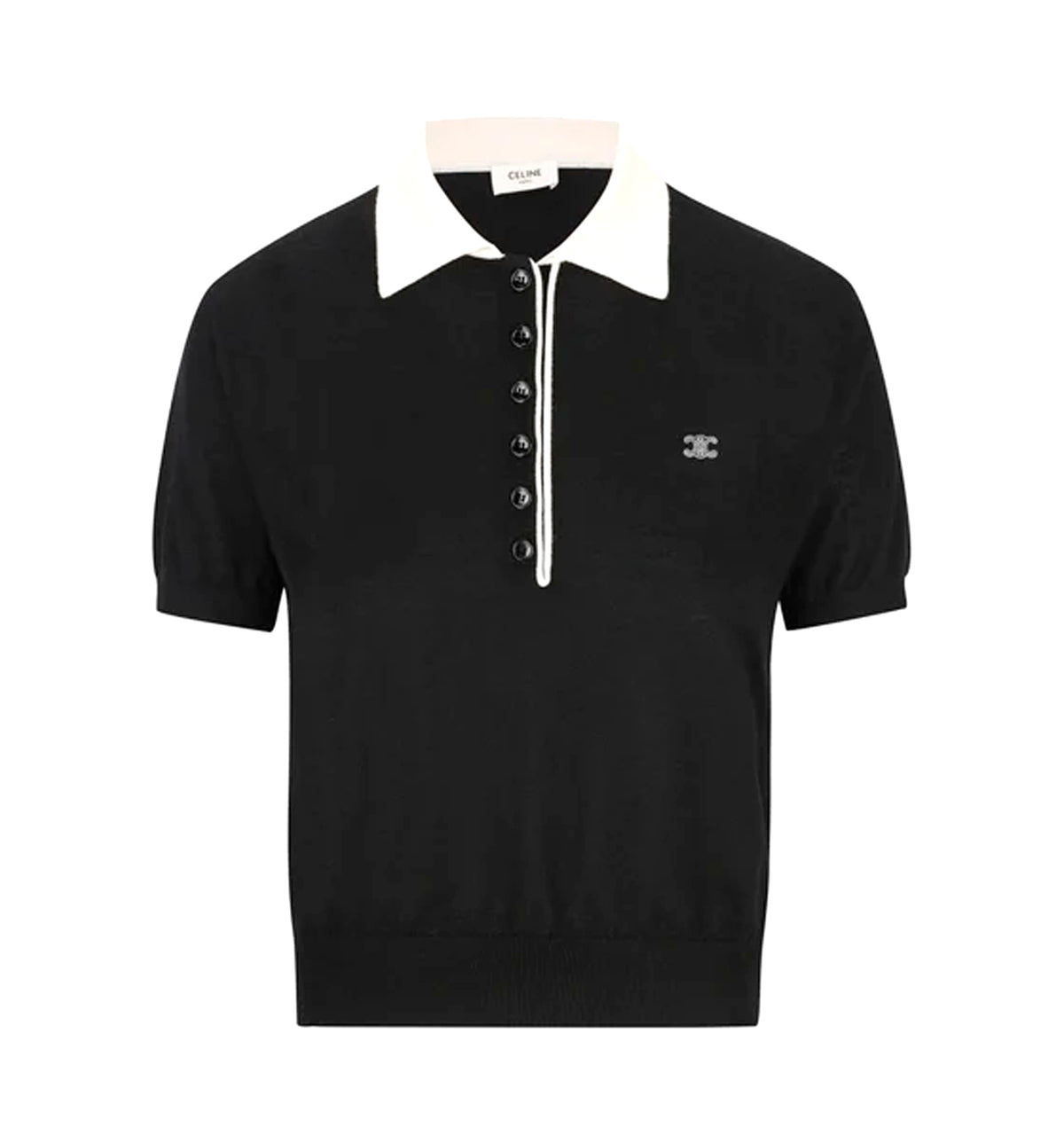 Celine Black Polo Shirts
