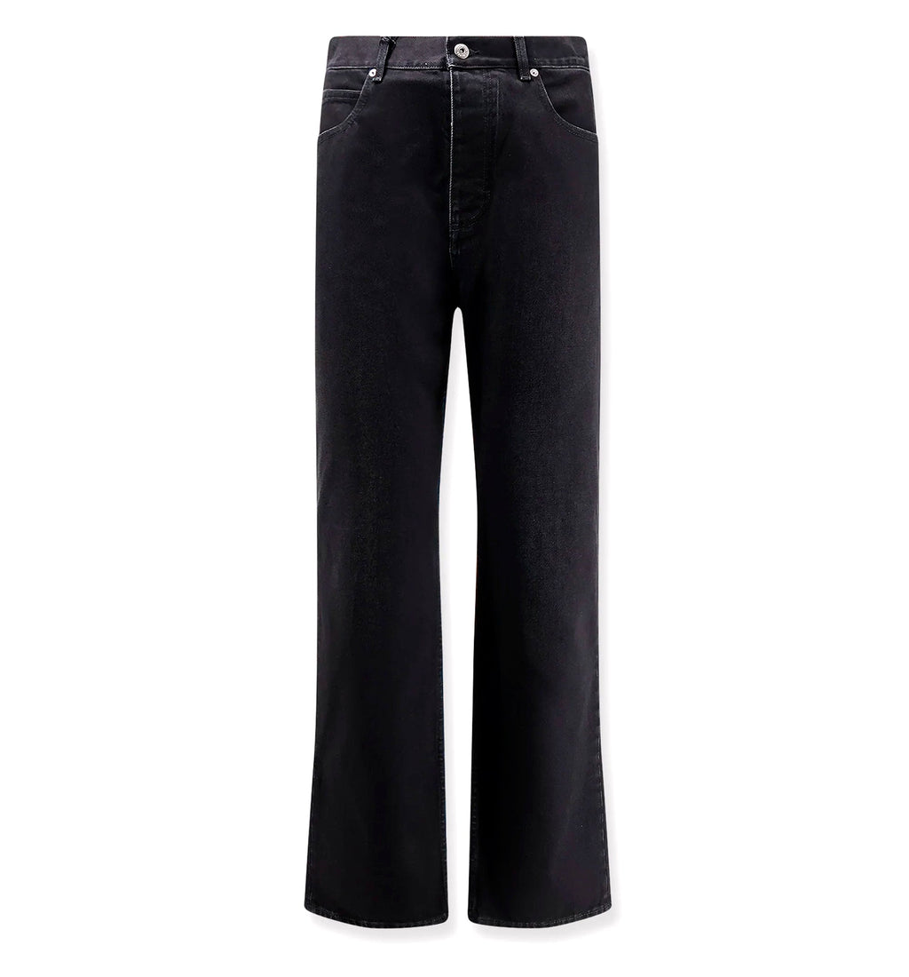 Faded Black Straight Leg Jeans