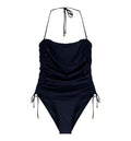 Stretch jersey one-piece swimsuit