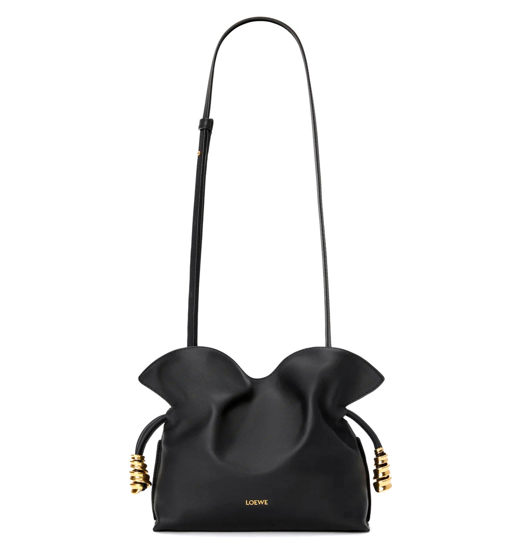 Mini Coil Flamenco clutch in nappa calfskin