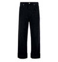 Faded Black Turned-Up Jeans