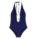 One-piece swimsuit with Horsebit details