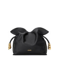 Mini Coil Flamenco clutch in nappa calfskin