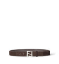 Squared FF suede belt