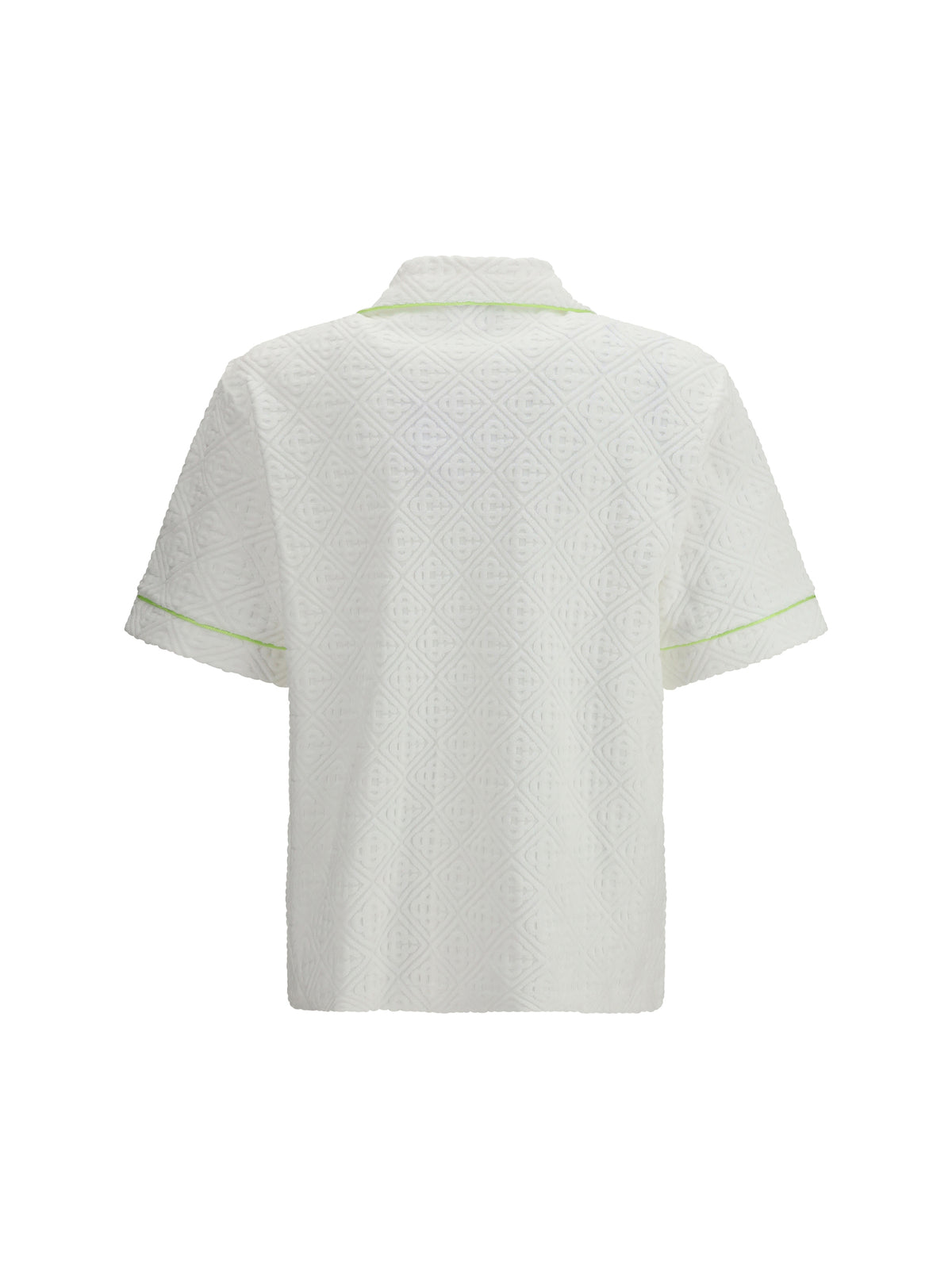 White Short Sleeve Towelling Shirt