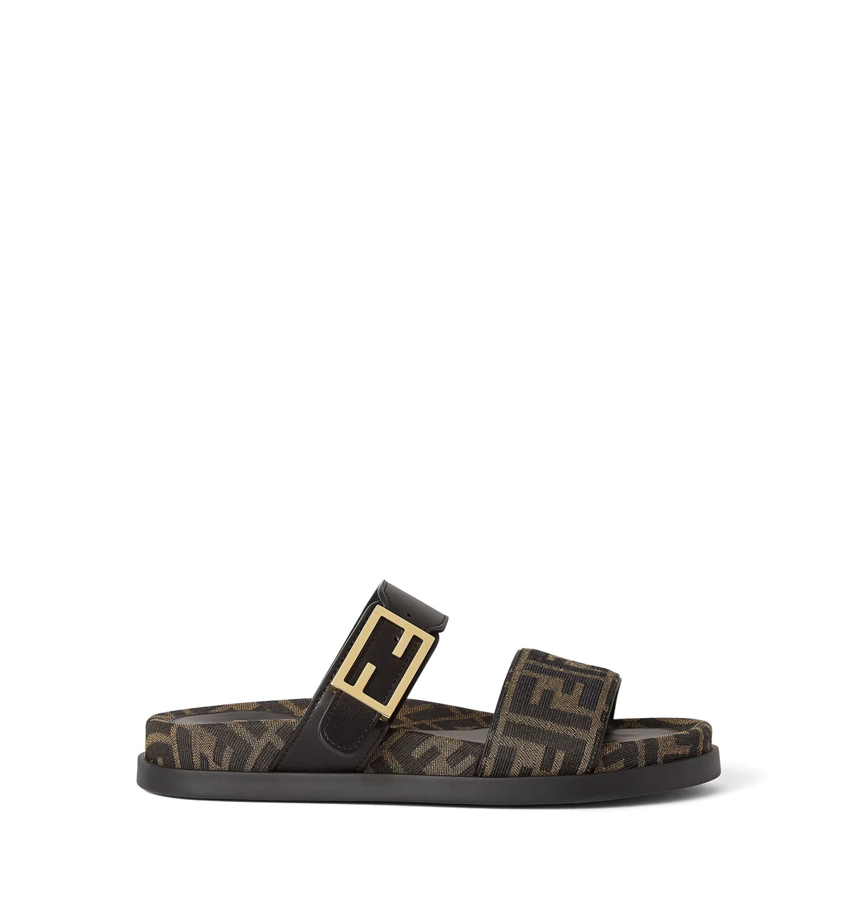 Fendi Feel FF Fabric Sandals