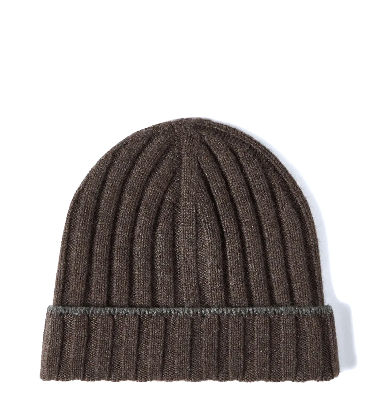 Rib-knit beanie hat