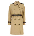 Beige twill trench coat