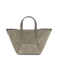 Mini embossed-logo tote bag
