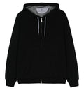 Zip-up drawstring hoodie