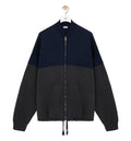 Zip-up cardigan in cotton blend
