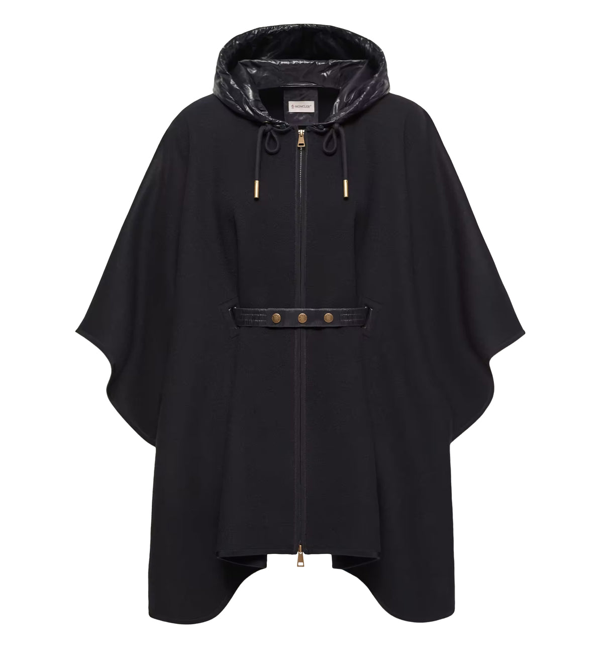 Padded Wool Blend Cape