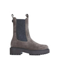 Suede panelled ankle boots