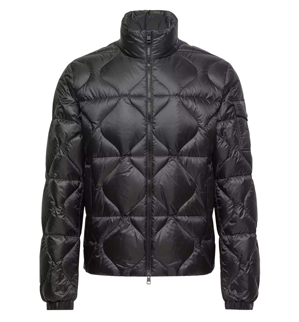 Asurel Geometric Quilted Short Down Jacket