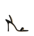 Jenn 100 Black Suede Sandals