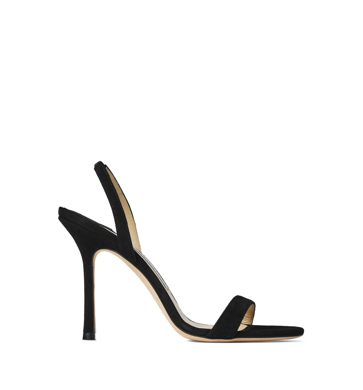 Jenn 100 Black Suede Sandals