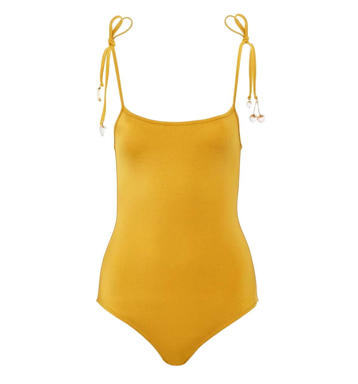 Knotted one-piece swimsuit