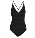 V-neck swimsuit